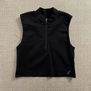 Black Sleeveless Gym/Workout Top